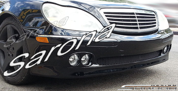 Custom Mercedes S Class  Sedan Front Bumper (2000 - 2002) - $590.00 (Part #MB-073-FB)
